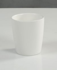 陶器カップ(ホワイト)　?13x14.5cm