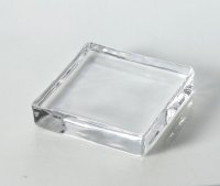 ミニチュアガラスプレート（角型）　9.5ｘ9.5ｘ2.2cm　