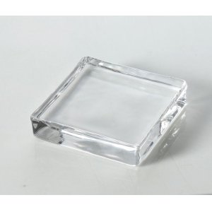 画像: ミニチュアガラスプレート（角型）　9.5ｘ9.5ｘ2.2cm　